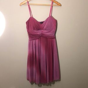 Pink sparkly dress